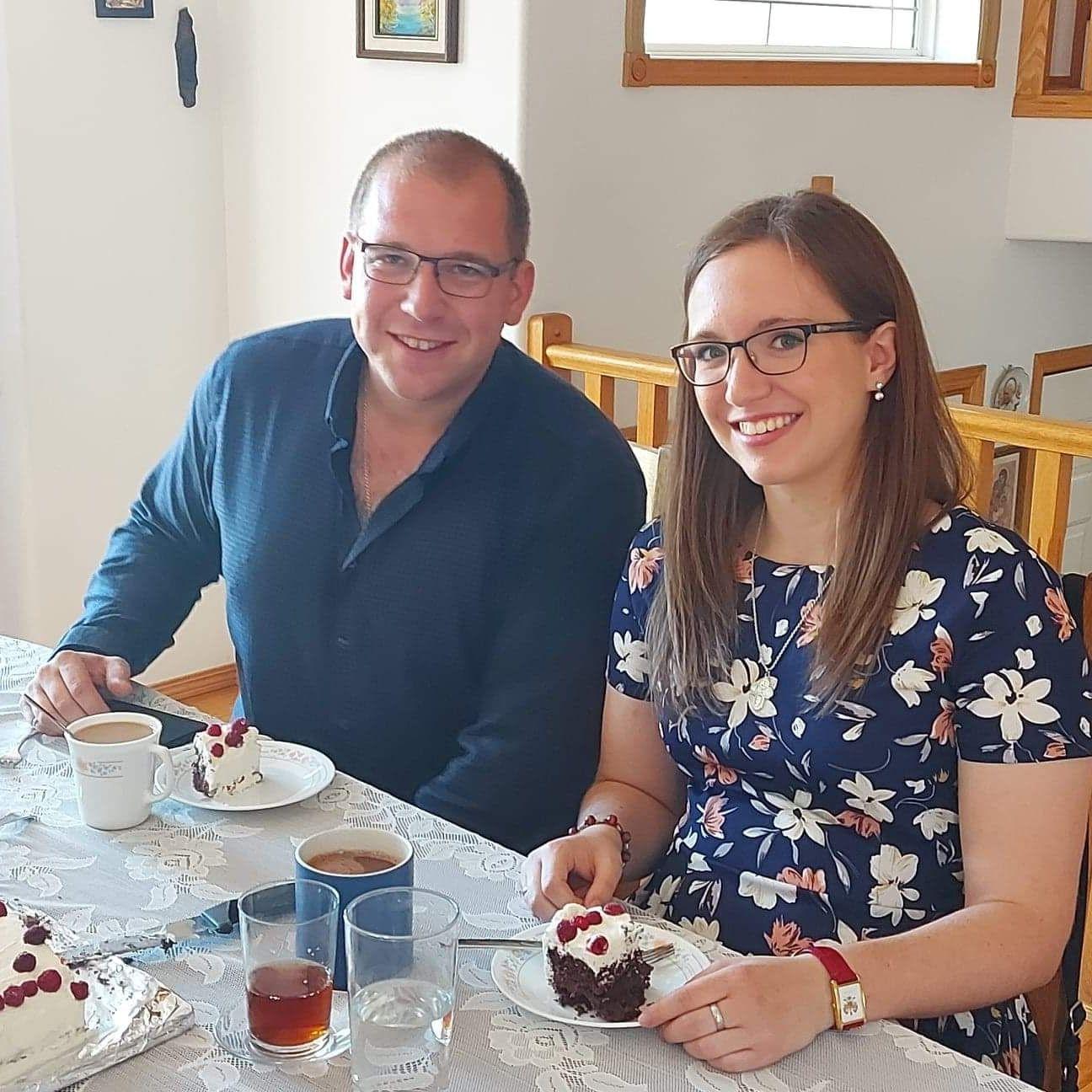 Sarah's first time having lunch at the Makarewicz house with Adam's family - August 16, 2020