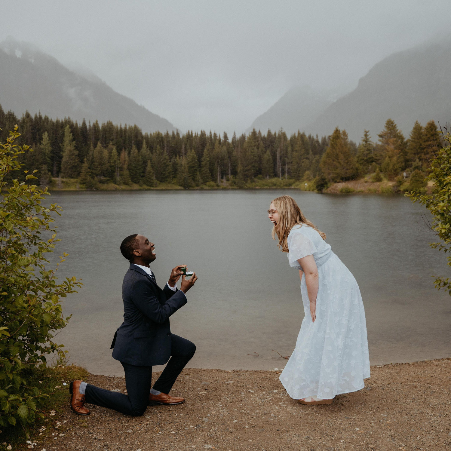 Irénée pops the question at Gold Creek Pond! Easiest question for Lillian to answer!