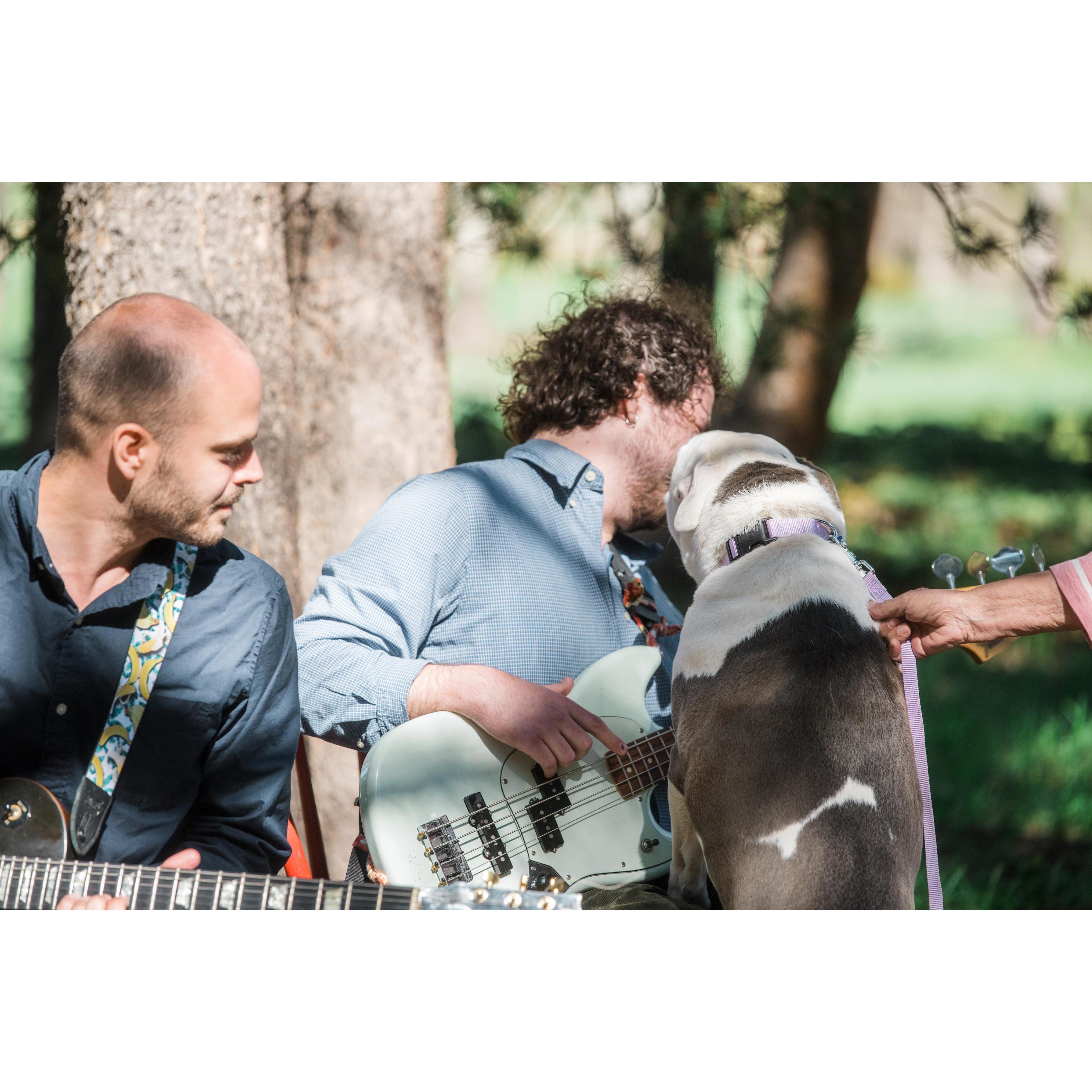 During the song Toby decided he wanted to give Ben a kiss.