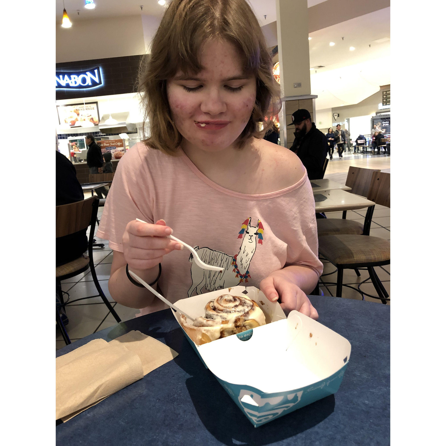 Rowan at the mall