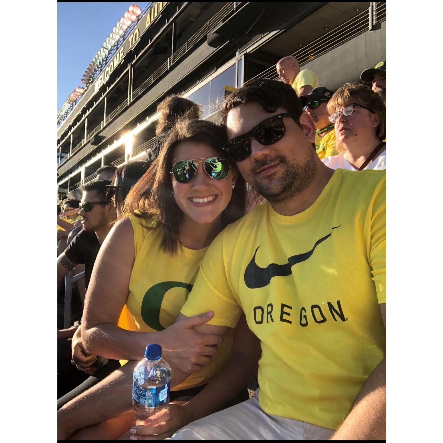 Our first Ducks Football game. | Fall 2018