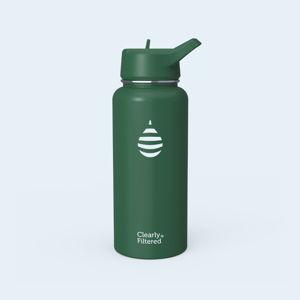 32oz Insulated Stainless Steel Filtered Water Bottle with Filter | Stainless Filtered Water Bottle