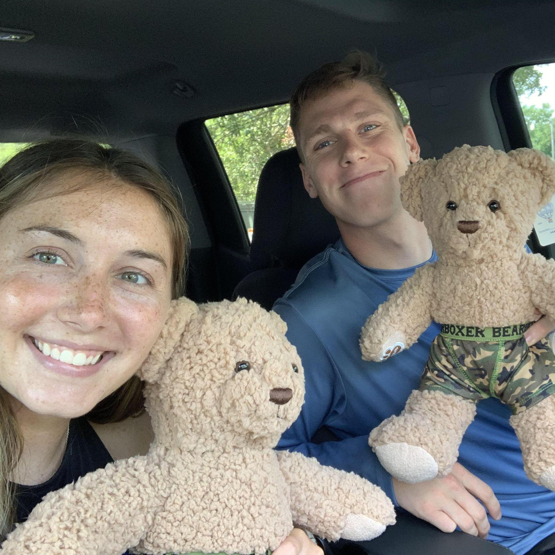 Living an hour apart was hard, but these bears made it 'bearable'!