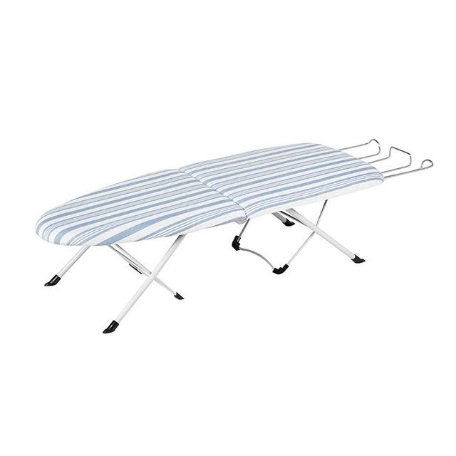Honey-Can-Do Folding Tabletop Ironing Board with Iron Rest BRD-09222 Blue