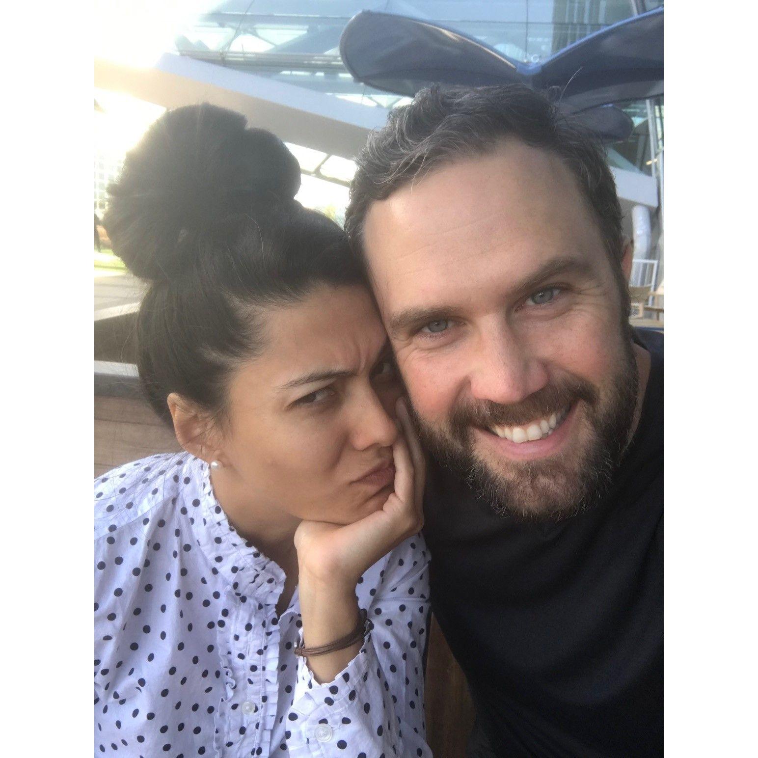 Airport goodbyes are the worst.