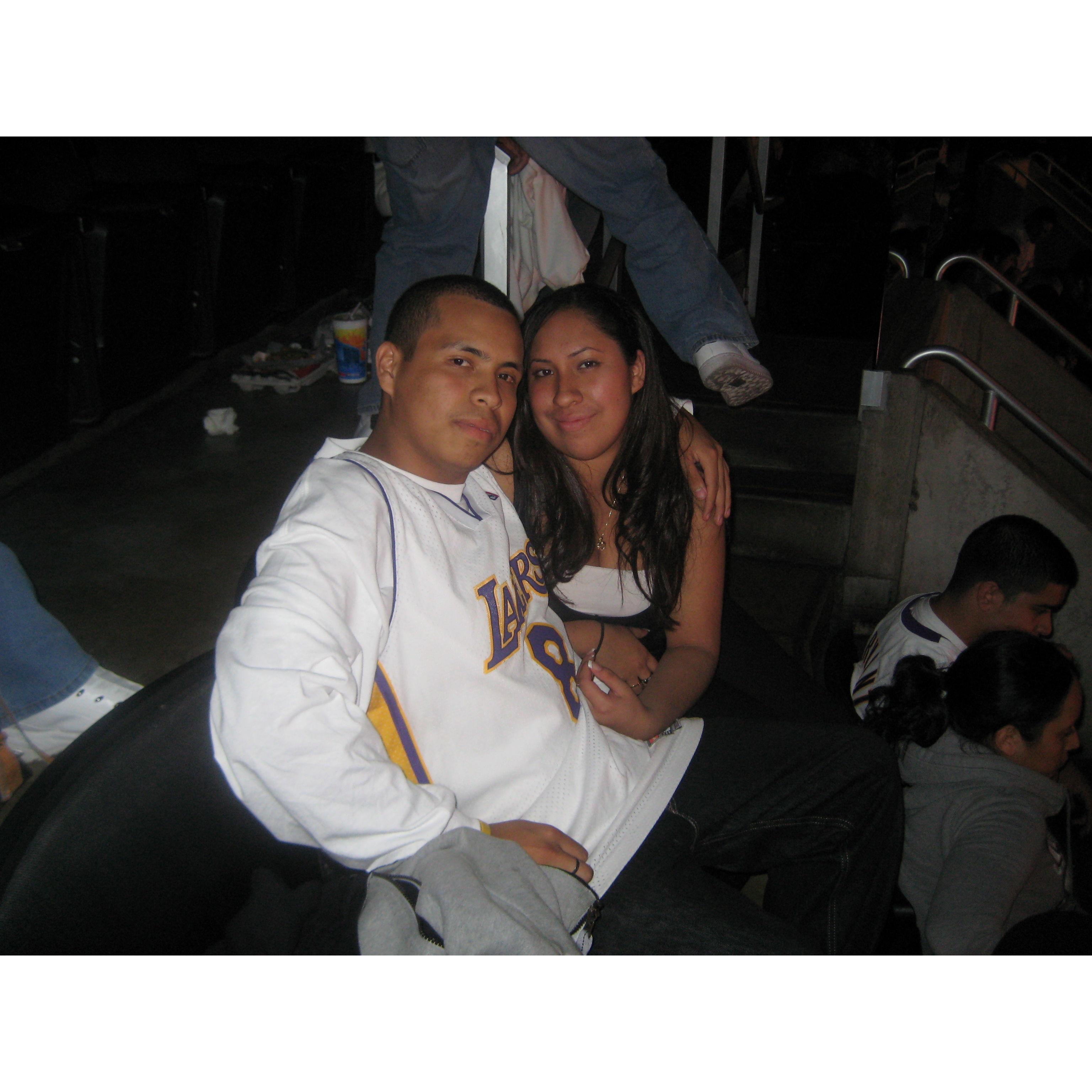 Our first Laker game