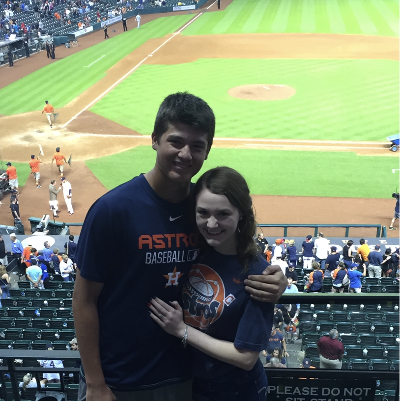 First Astros game together and it won't be the last