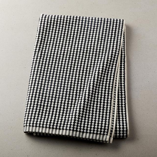 Lena Black and White Bath Towel