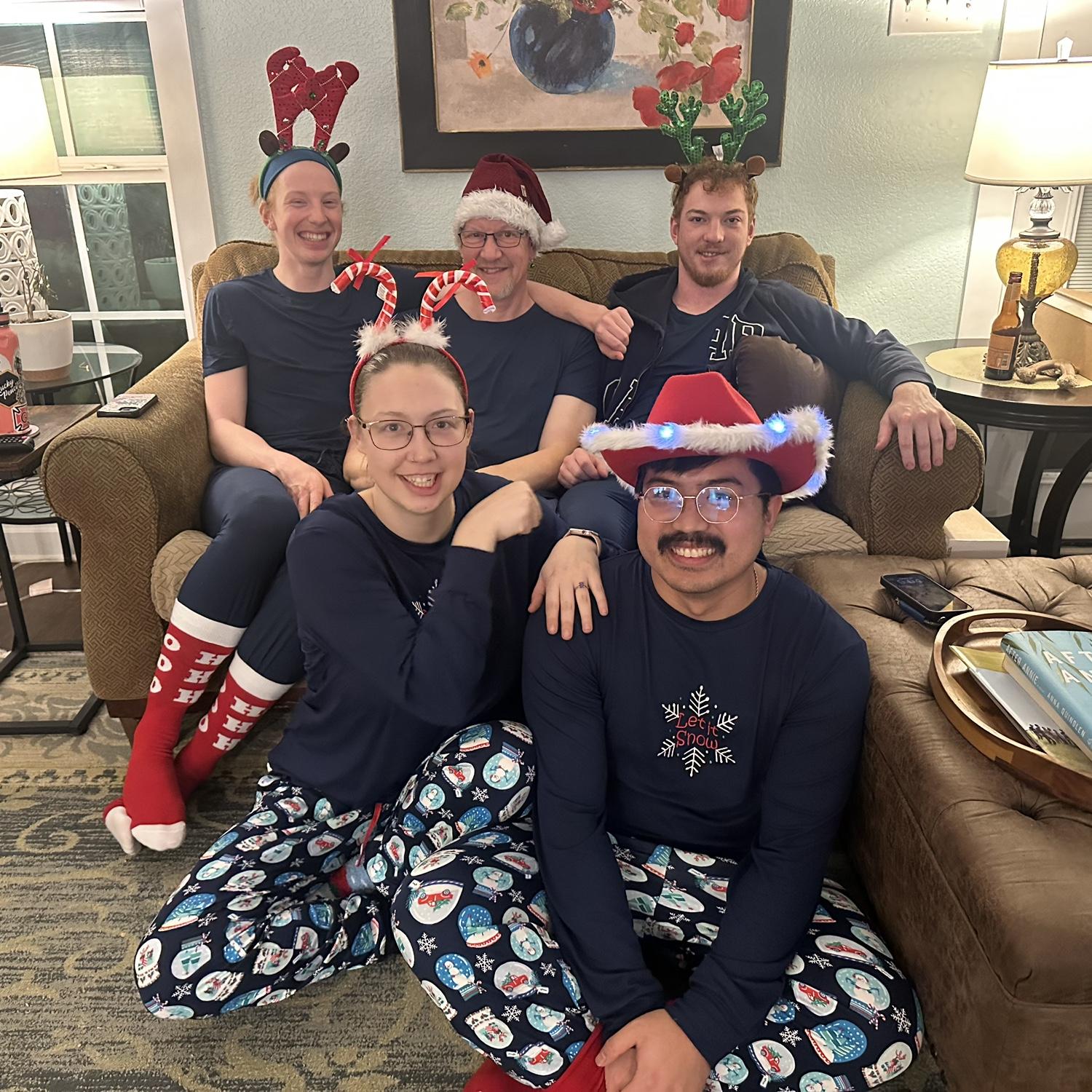 Christmas 2025 with Naomi's brothers and dad!