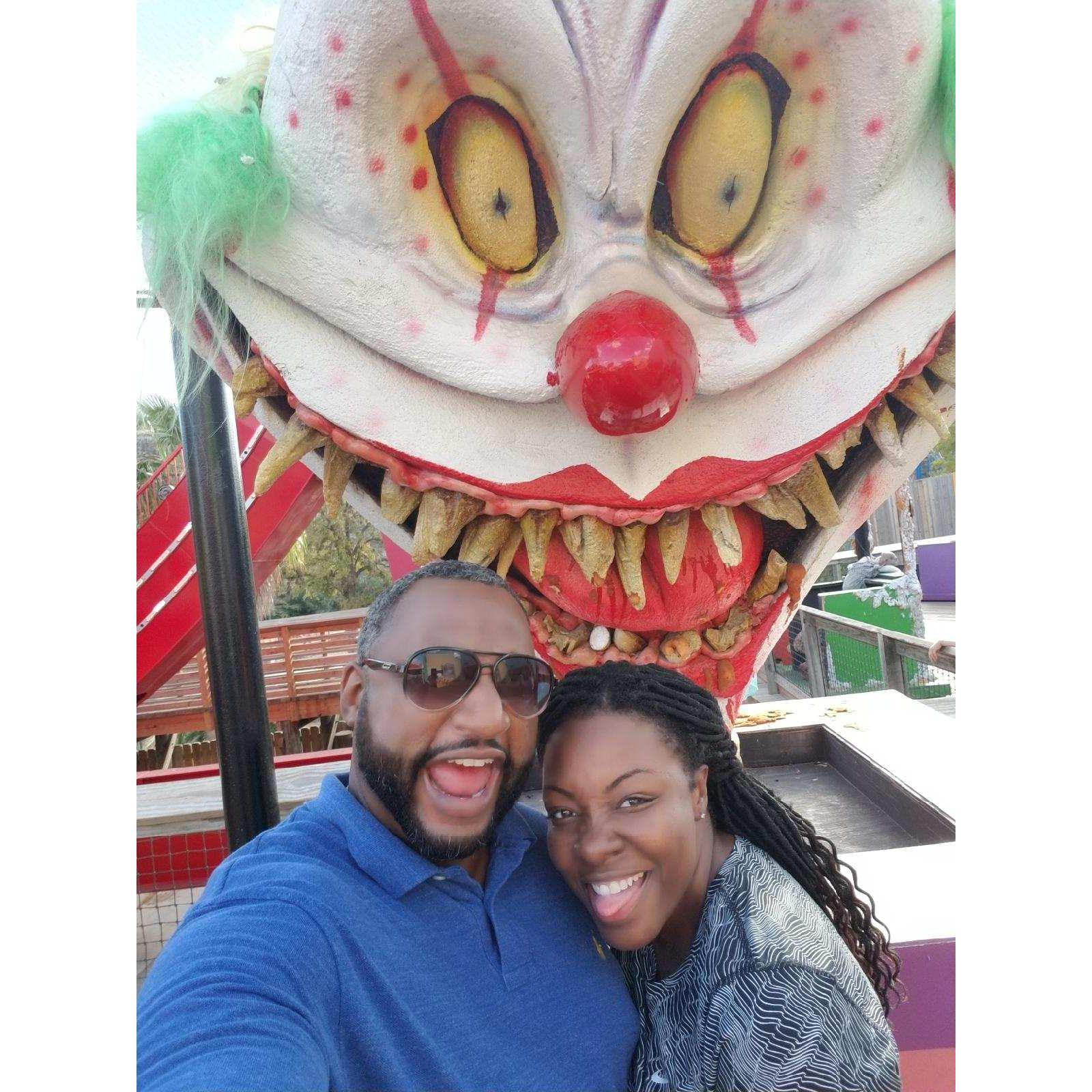 Our first fright fest. #fiestatexas
