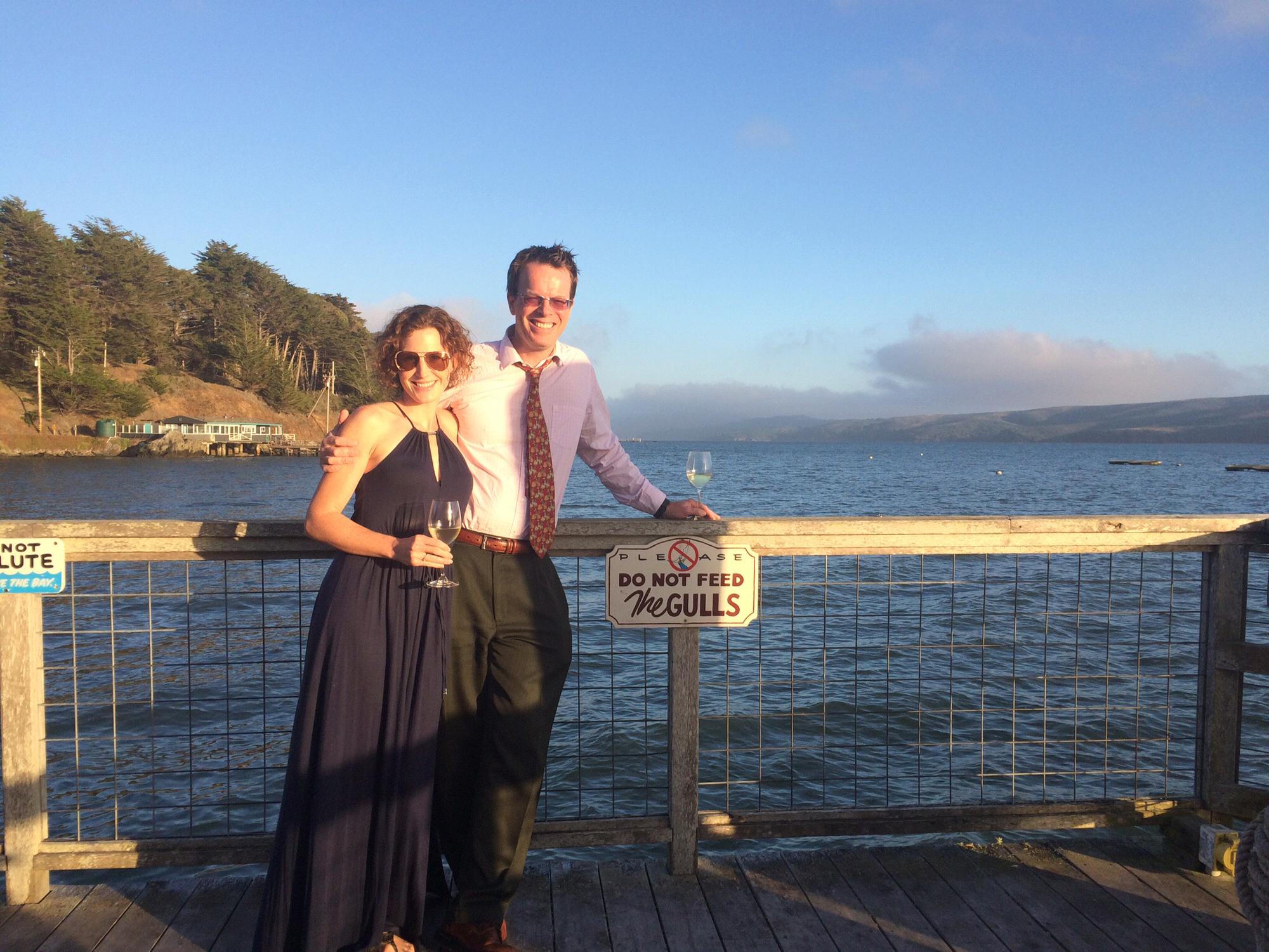 Ben's 47th birthday on Tomales Bay at Nick's Cove, 2016.