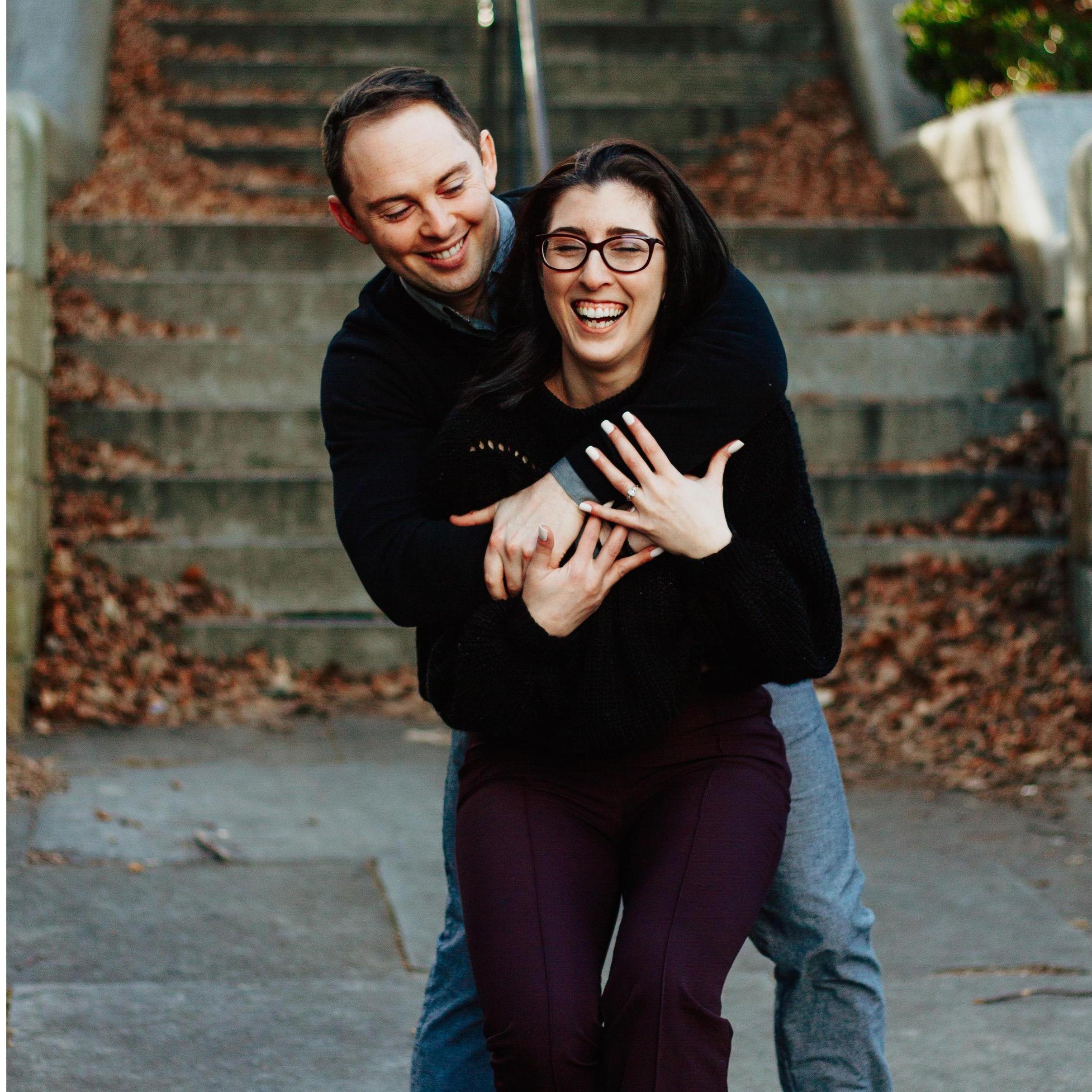 The remainder of our photos are from an engagement shoot with our good friend Emily Santengelo Cook of @Santangelostudio. It was about 10 degrees out but we had a blast!
