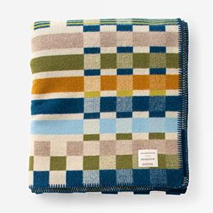 Schoolhouse x Pendleton® Canebrake Wool Blanket - Moss
