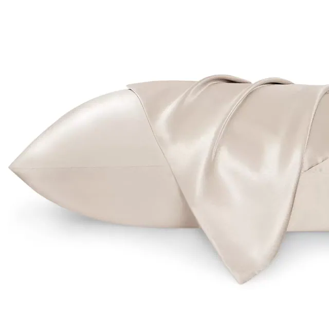 Satin Pillowcase Set of 2 Beige King - Bedsure
