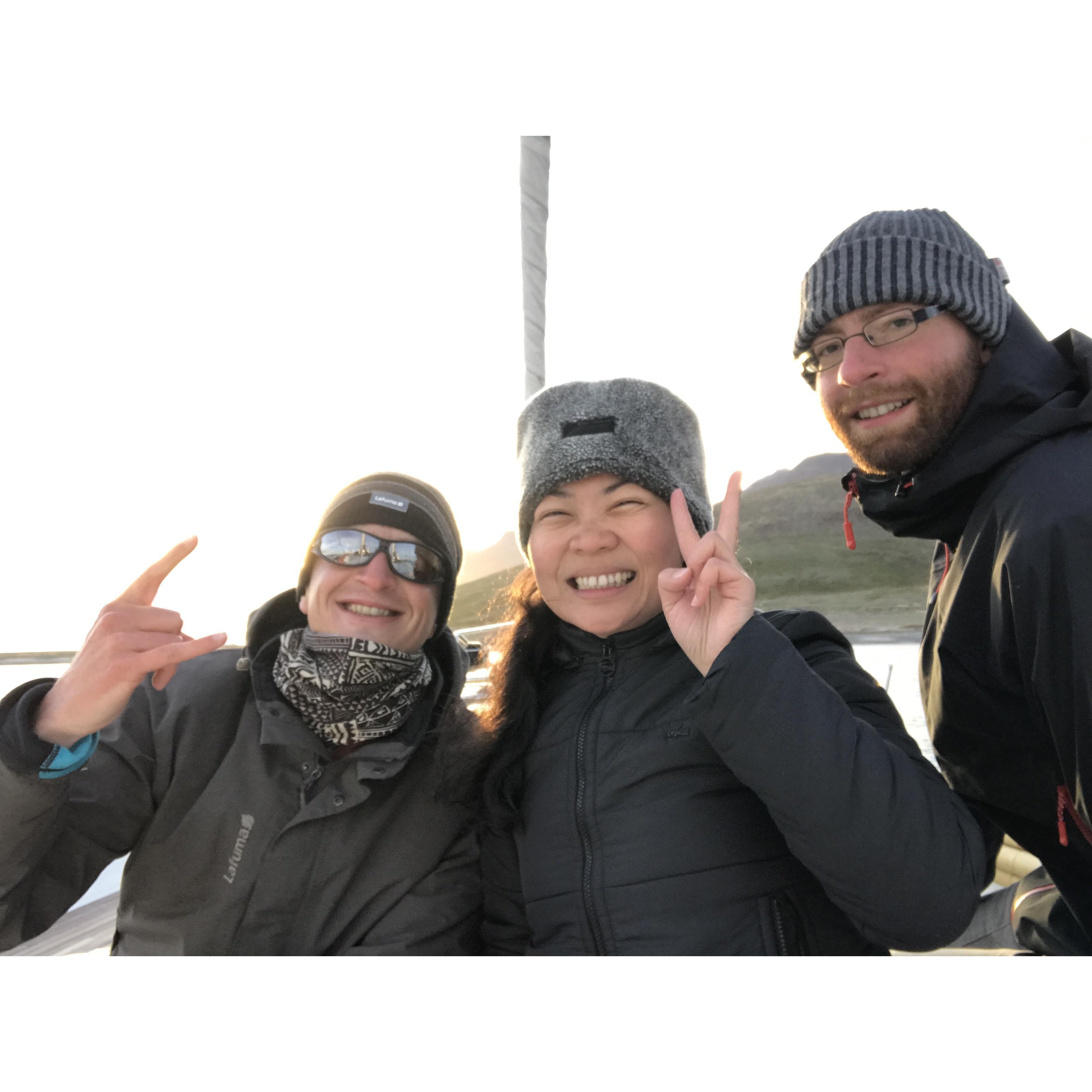 7.7.17 in Greenland for Puffins Expedition (group 3). We celebrated the Midnight Sun by having some midnight wine!