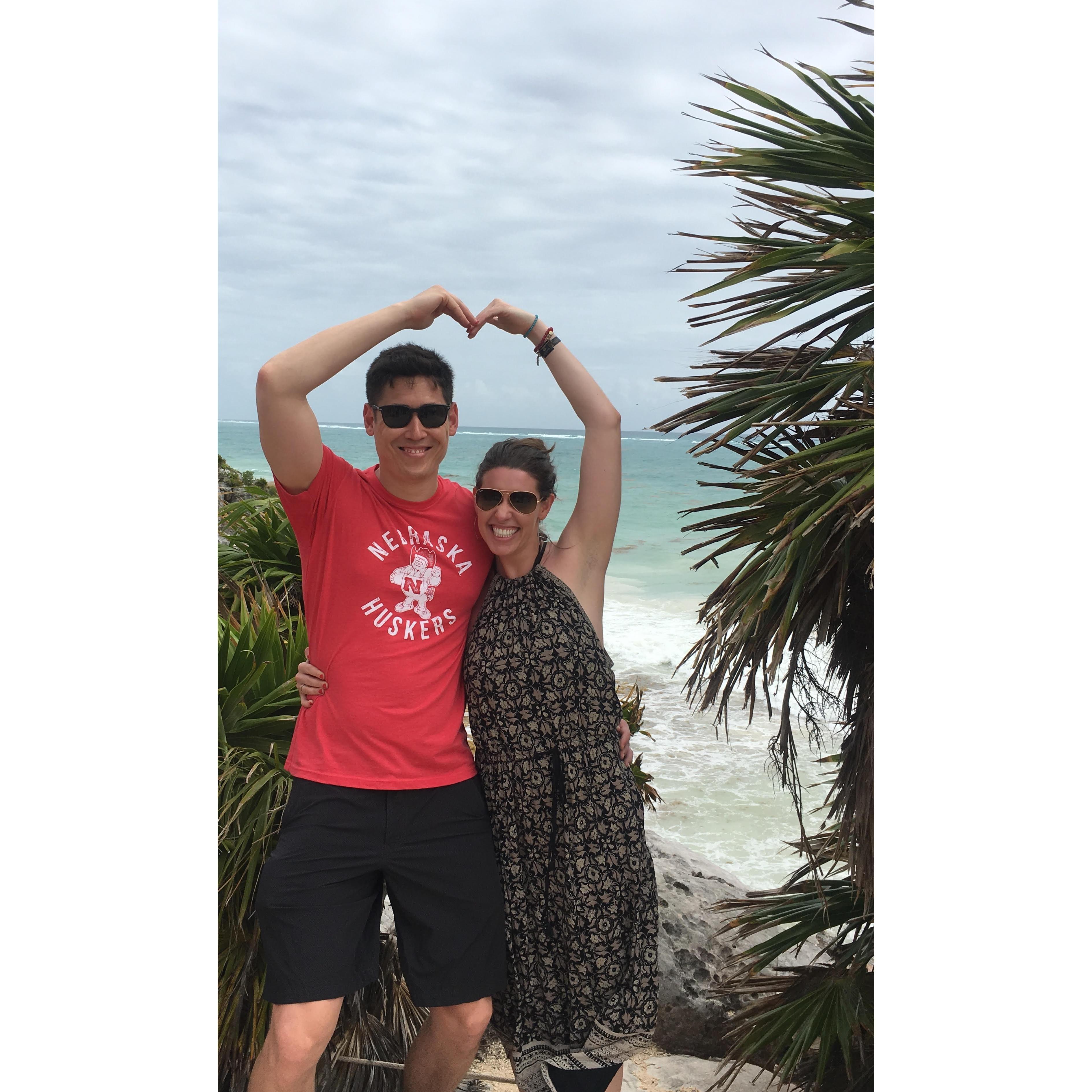 Cheesin' in Tulum.
