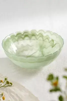 Glass Scallop Bowl