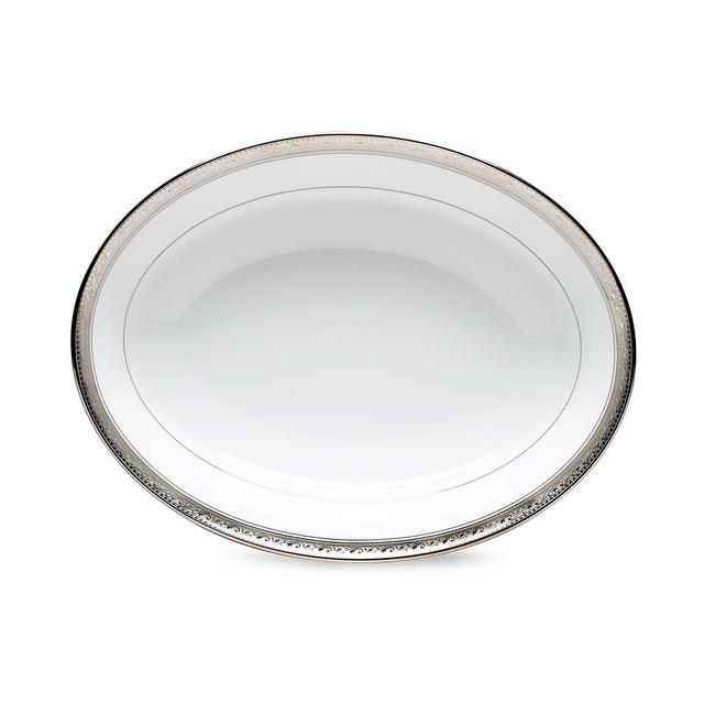 Noritake Dinnerware, Crestwood Platinum Oval Vegetable Dish
