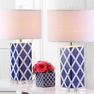 Garden Lattice Table Lamp, Set of 2