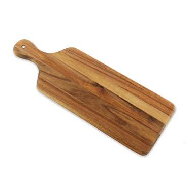 Villa Acacia Wooden Cheese Board and Bread Board, Classic Design - 17 x 6 Inch