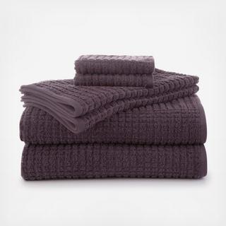 Staybright Texture 6-Piece Towel Set