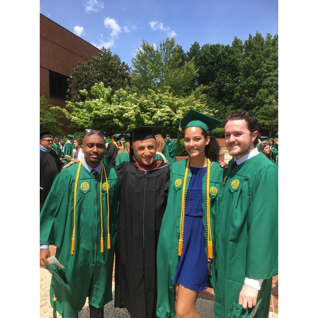 We graduated the same month we made it official!
