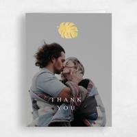 White Wedding Thank You - Maui Photo Foil