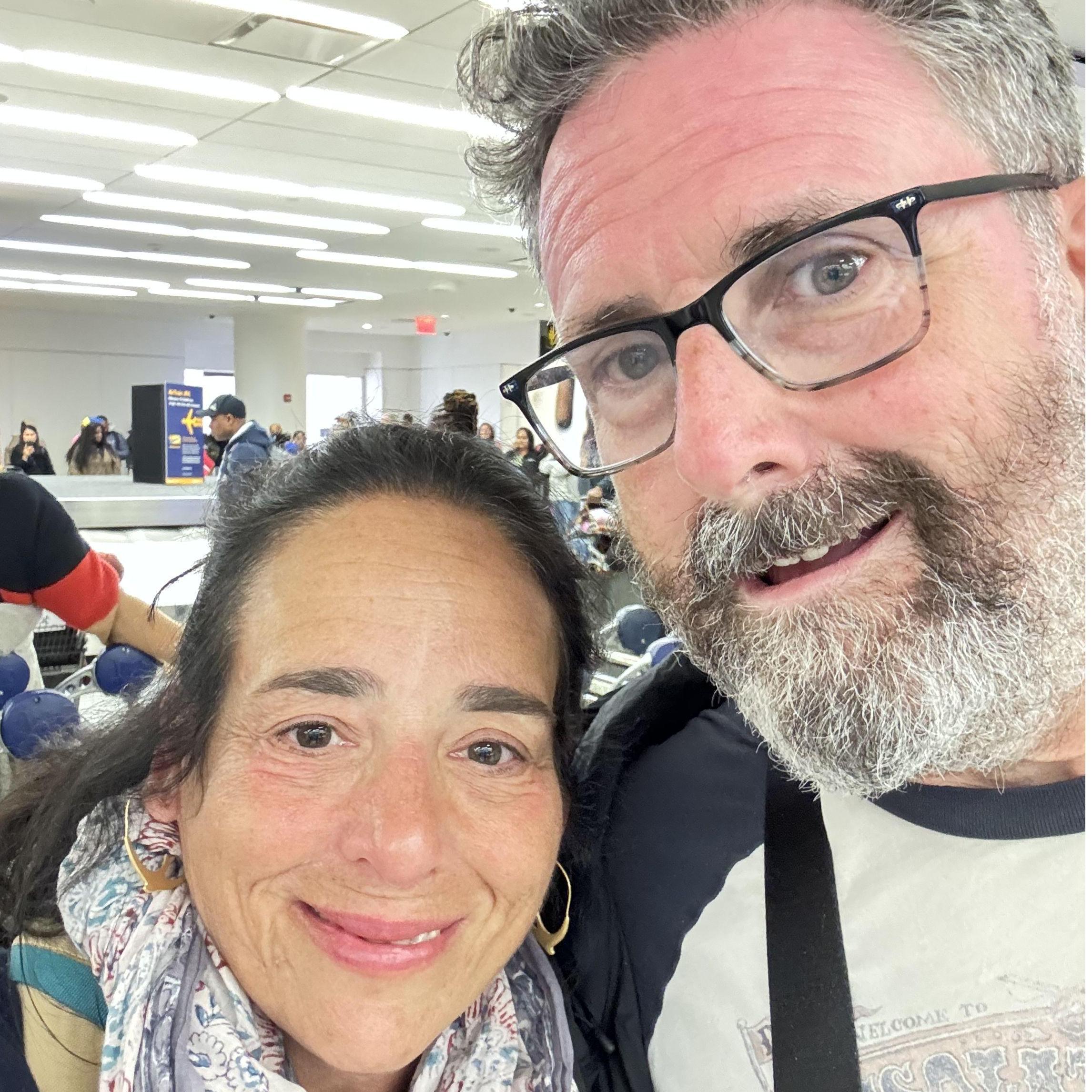 In the airport coming home from Holbox, Mexico