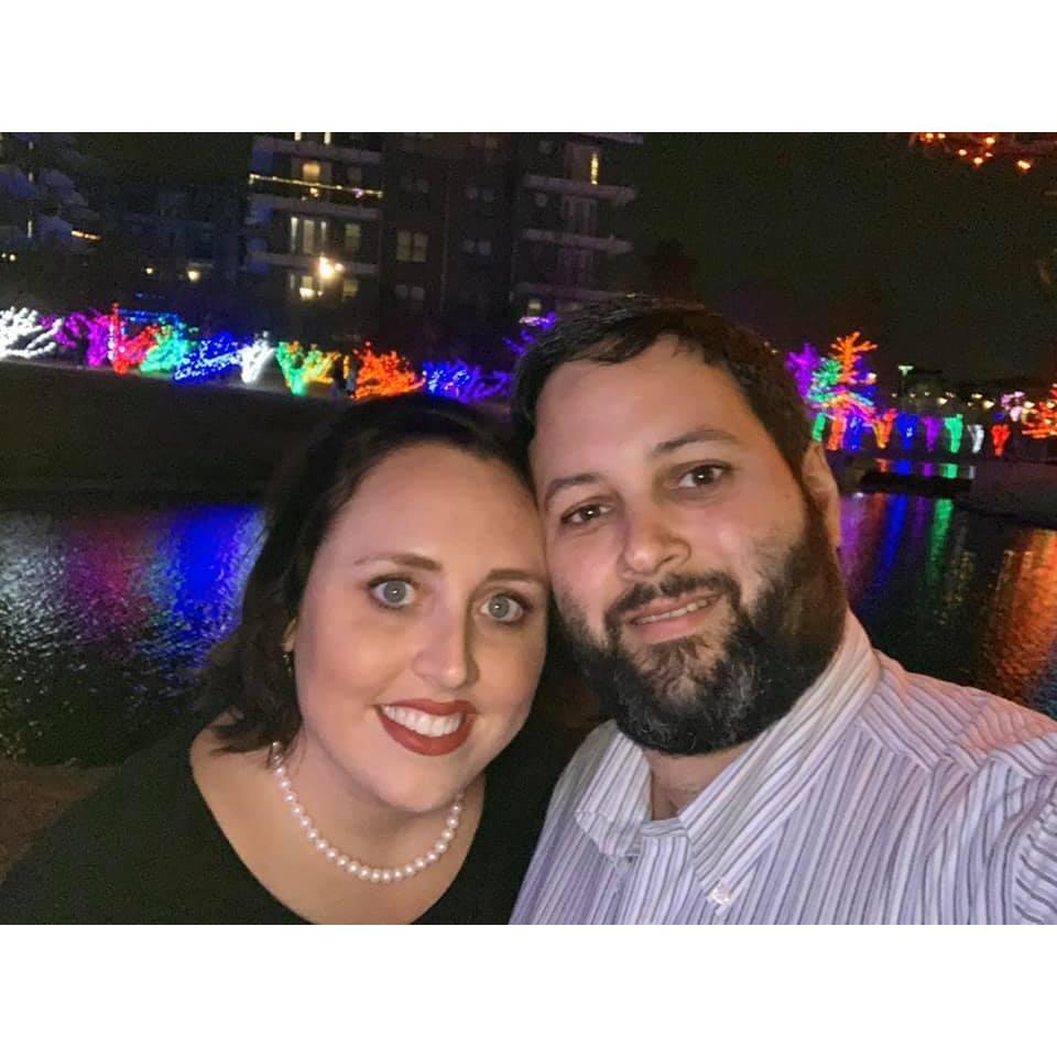 Gil and Lindsay in Dallas, Texas celebrating Lindsay's birthday in 2019