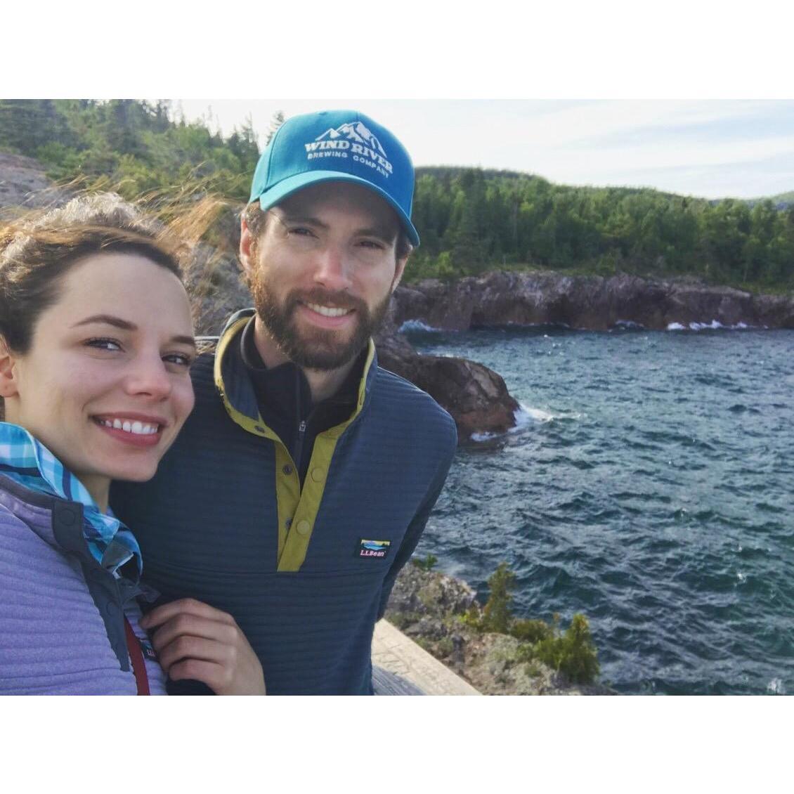 Biking along the Minnesota North Shore and took a hike out to Shovel Point. Chris pulled a key from his pocket and asked to move in together