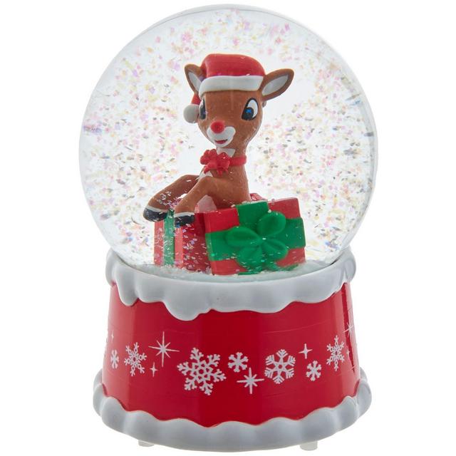 Kurt Adler 100mm Rudolph in Present Water Globe