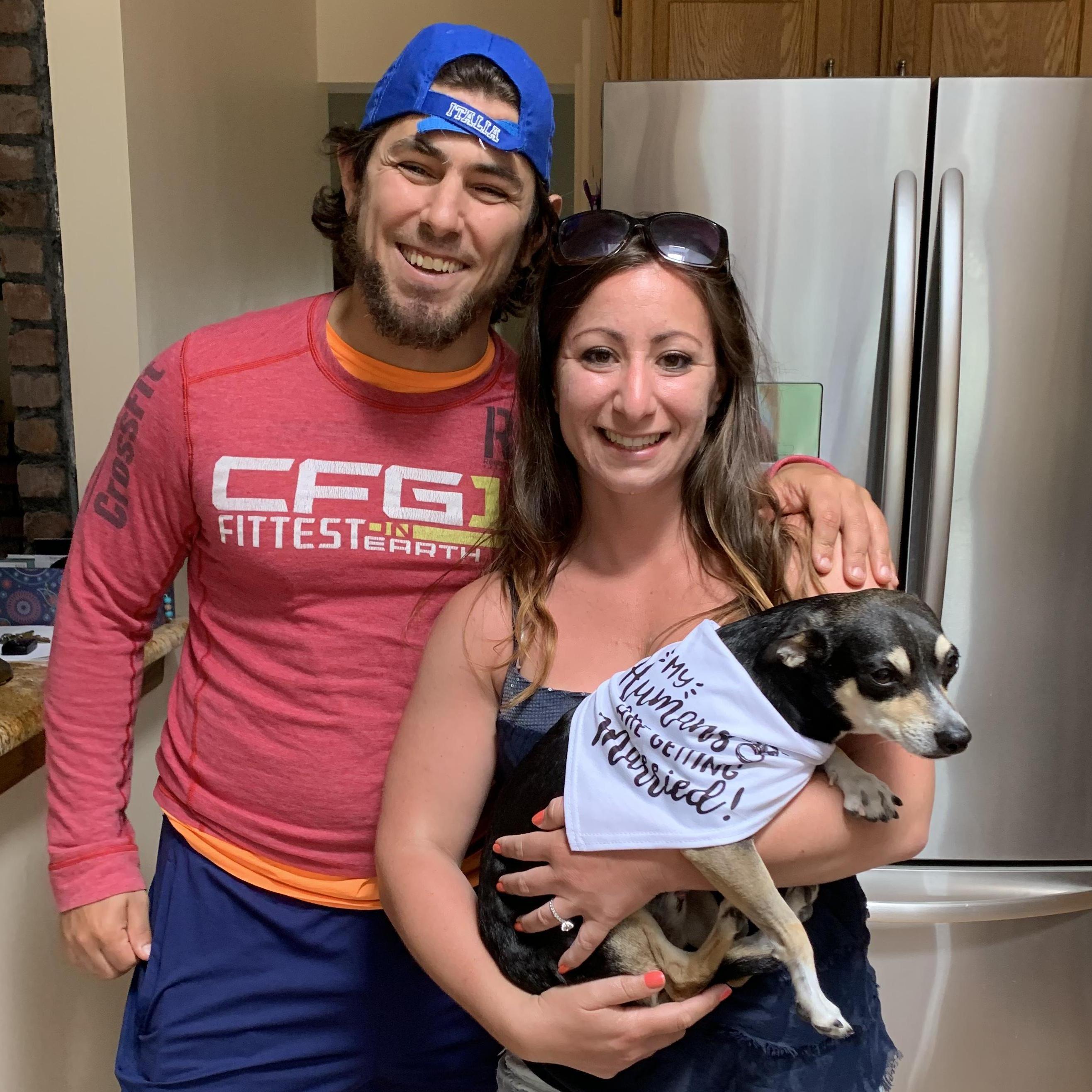 Cocoa was very happy to hear that his humans are getting married!