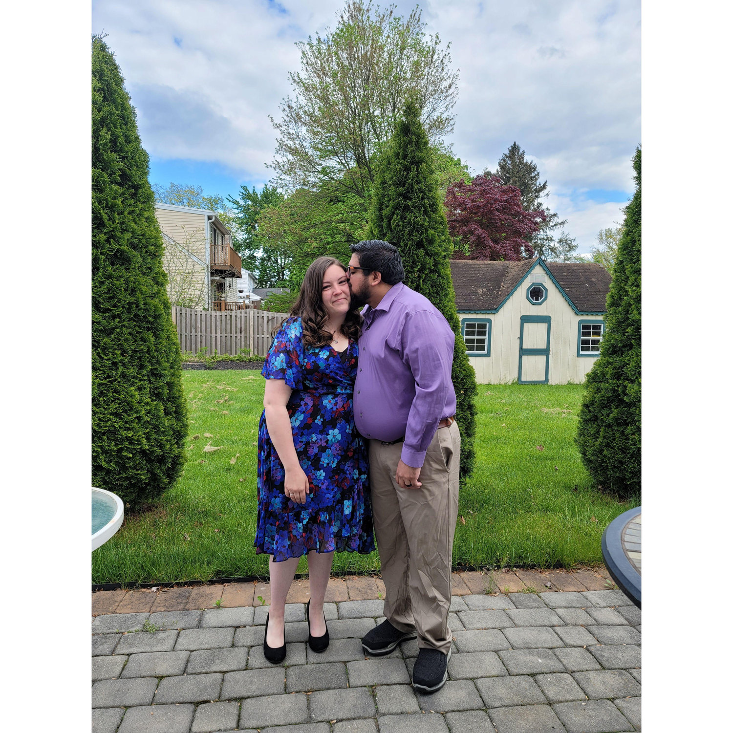 After we said "I do!" at our home on May 5, 2023.
