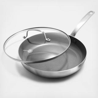 Chatham Stainless Steel Nonstick Frypan with Lid