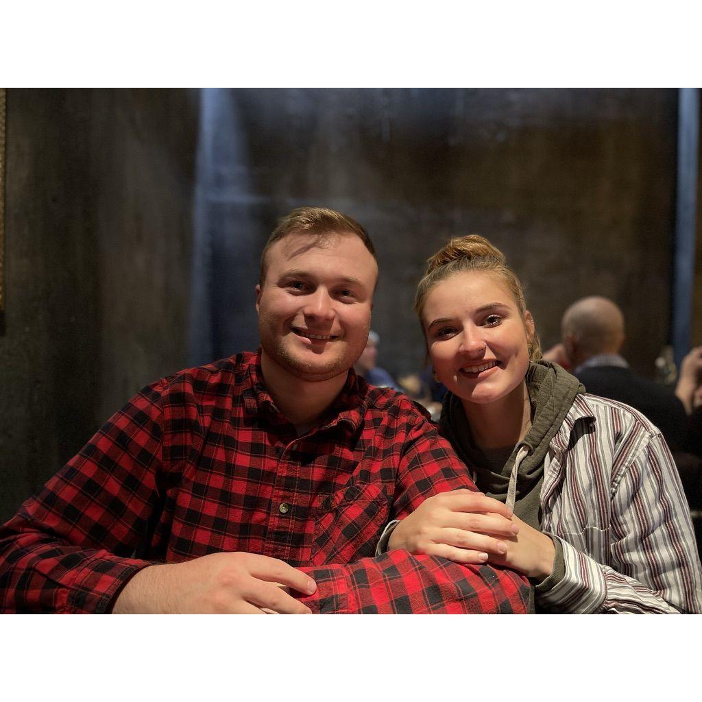 Us at one of our favorite places in FOCO, the underground speak easy called Social.