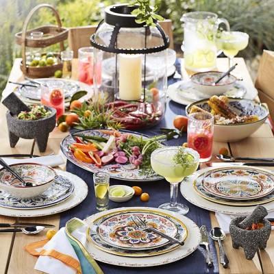 Veracruz Melamine Chip & Dip Platter