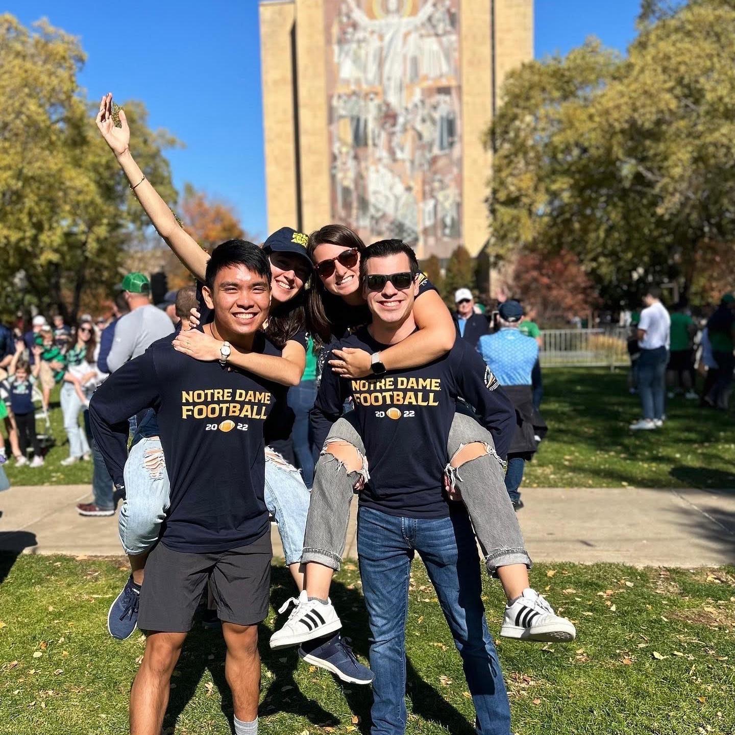 October 25, 2022. Notre Dame, IN. Visiting Genevieve O’Connor for a Notre Dame Game!