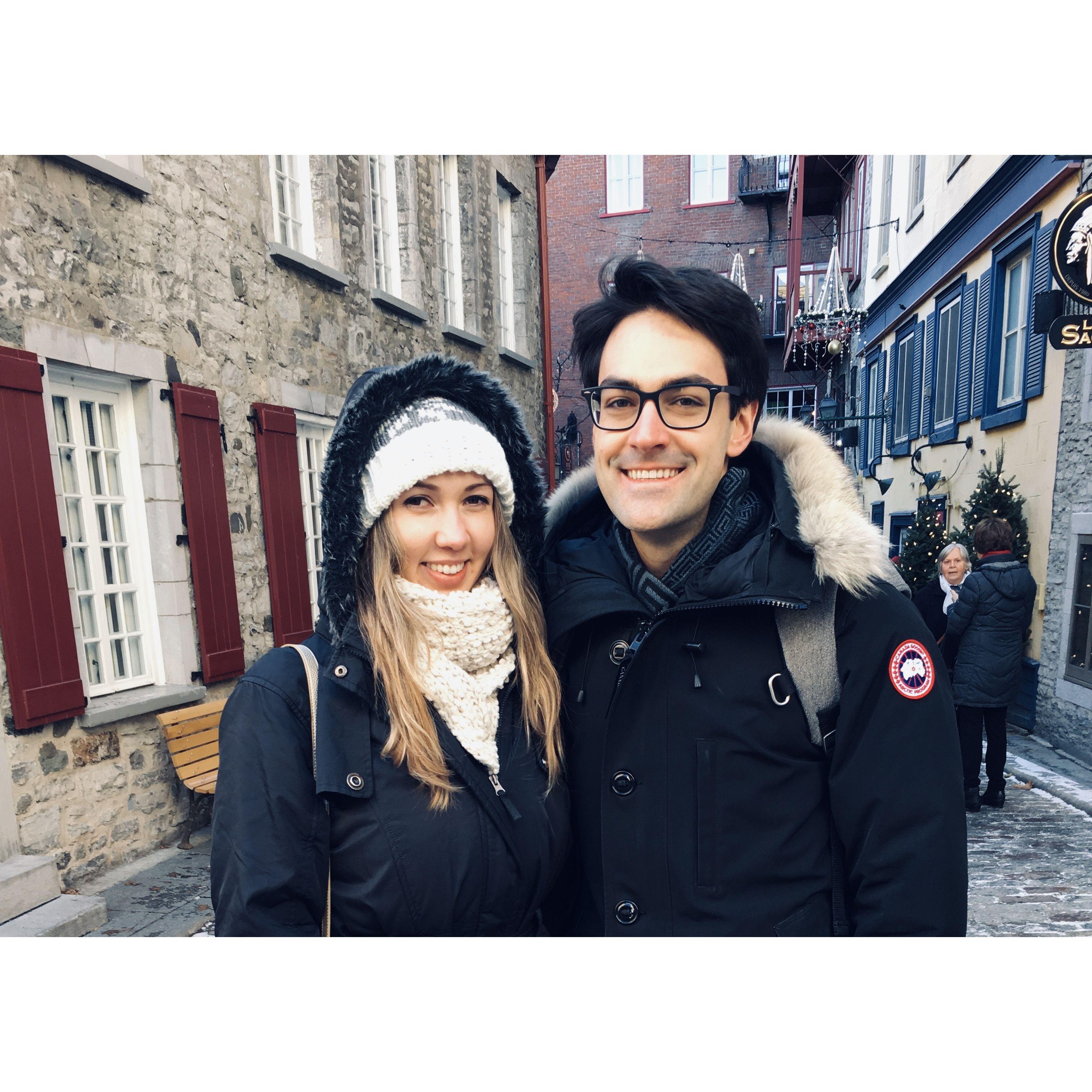 Il faisait froid à Québec, mais pas dans nos coeurs ~ poète anonyme