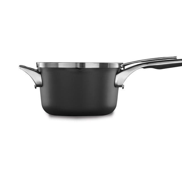Calphalon Premier Space Saving Nonstick 3.5qt Pour & Strain Sauce Pan