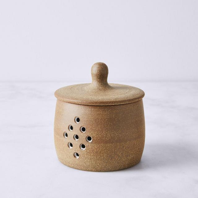 Handmade Stoneware Garlic Pot