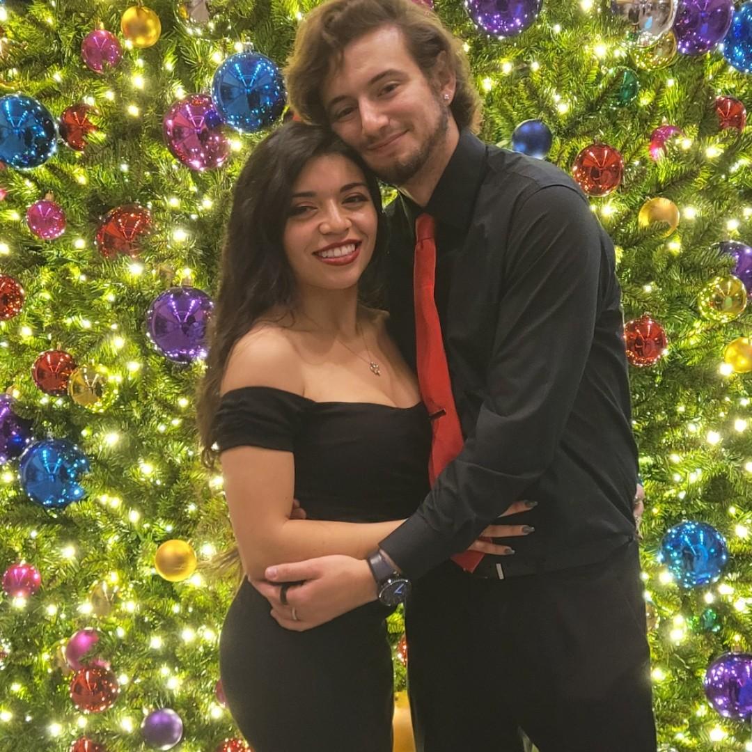 Brandon's office Christmas party, December 2021