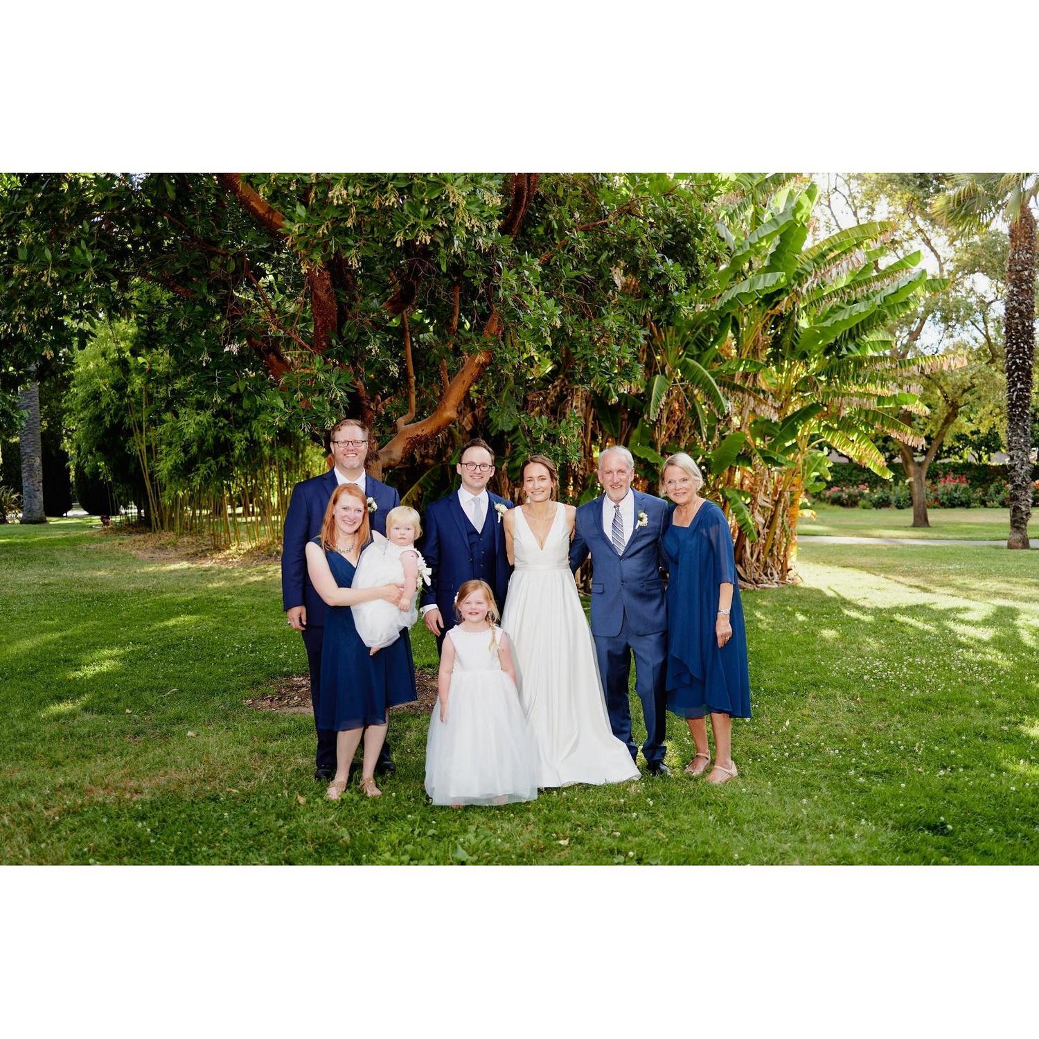 Rachel and Steve with Steve's family