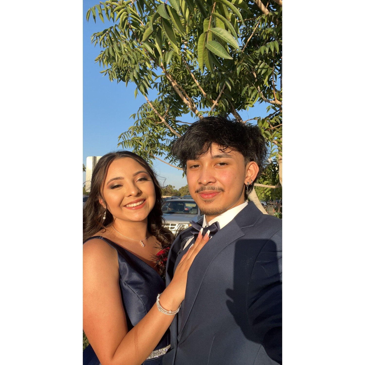 Bryza and Gabe together during prom- 2022