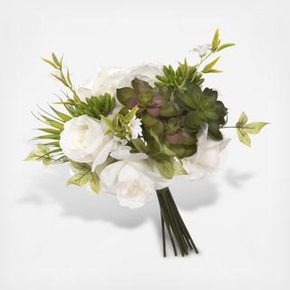 Rose & Succulent Faux Bouquet