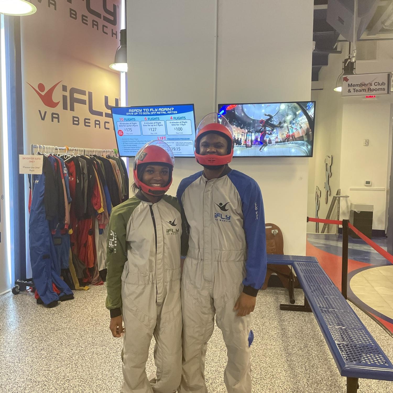 Indoor skydiving for Isaiah’s 21st birthday