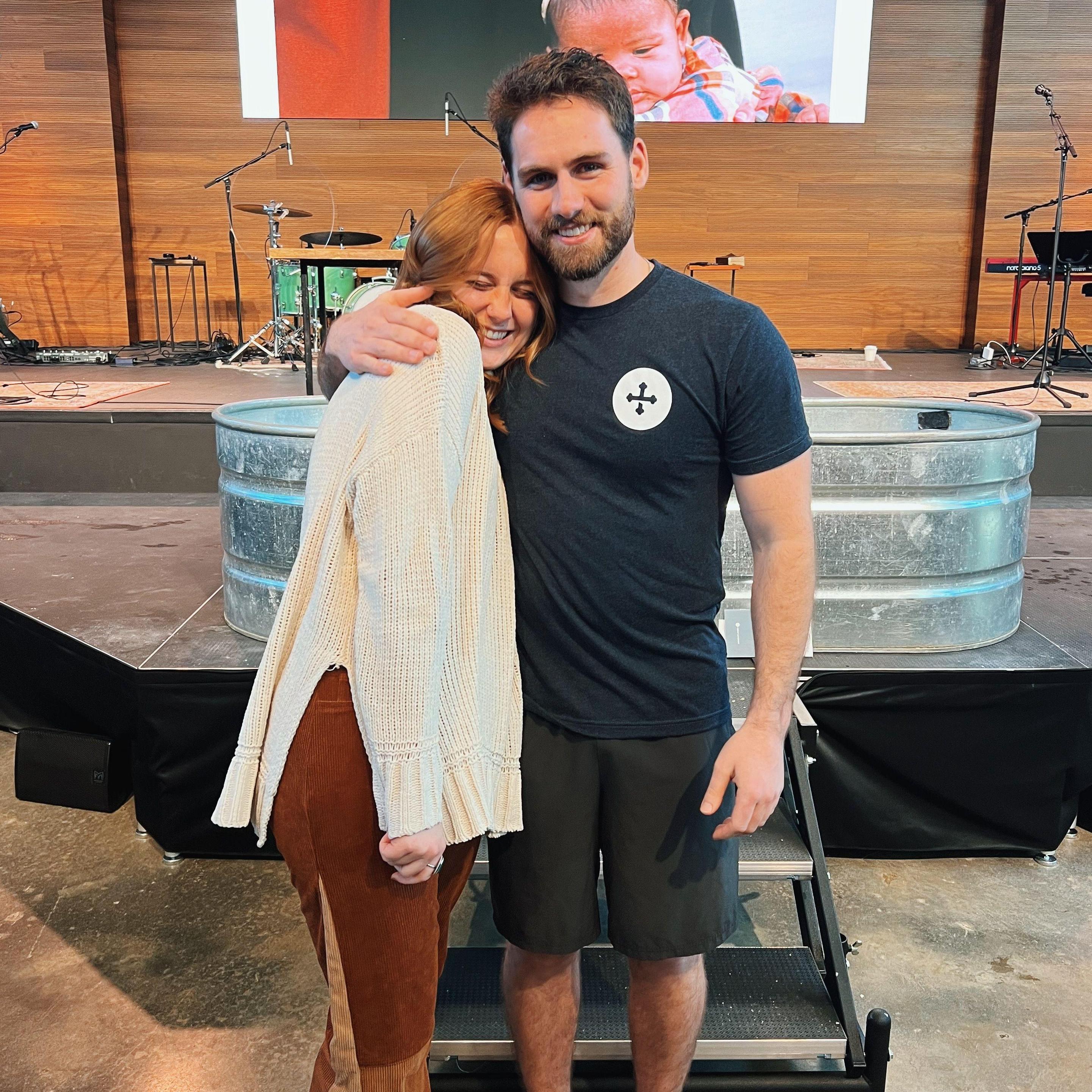 james gets baptized!!!!!!!!!