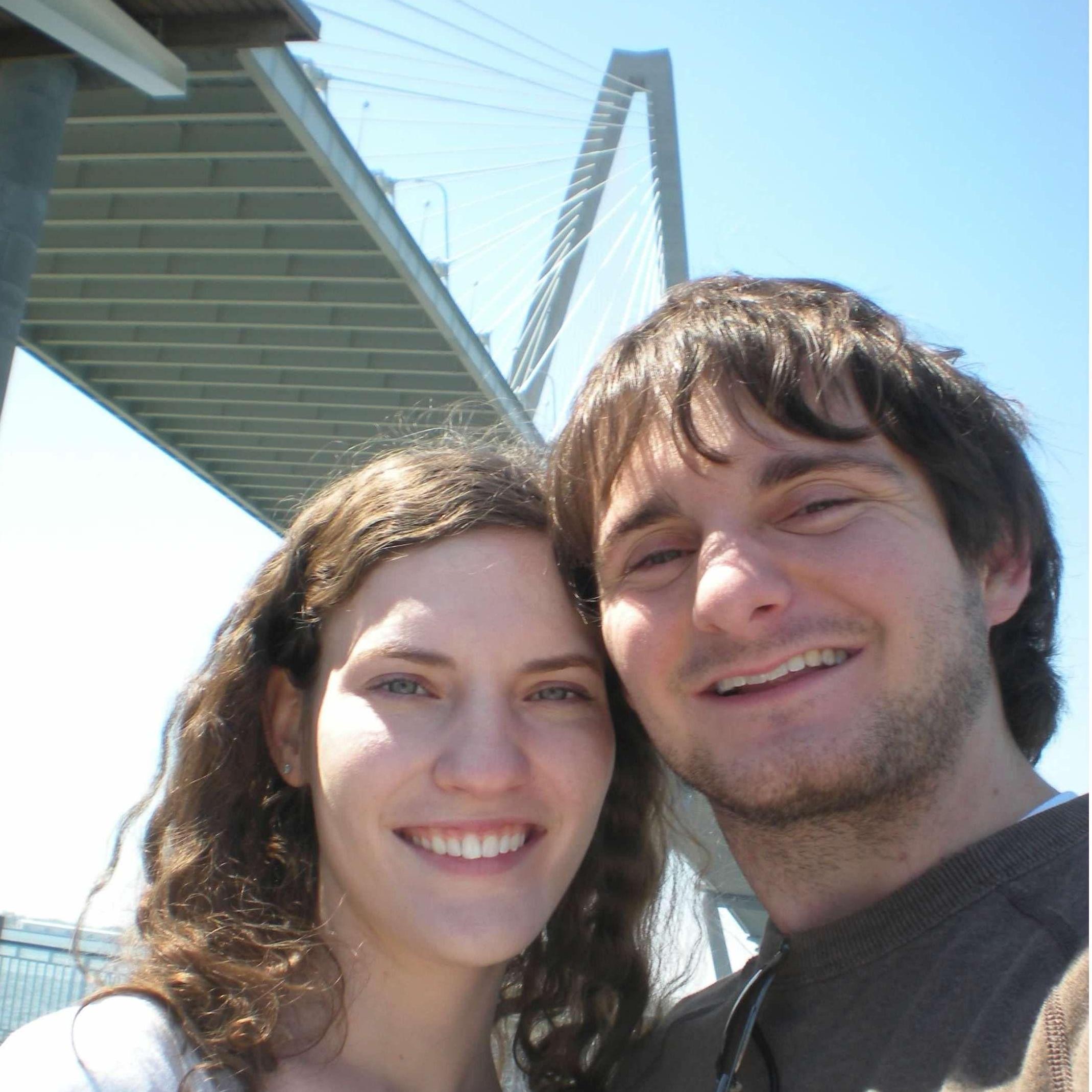 Checking out the Arthur Ravenel Jr. Bridge while exploring downtown Charleston, South Carolina March 2013