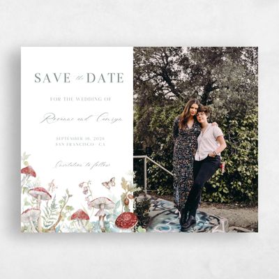 White Photo Wedding Save the Date - Eden Photo