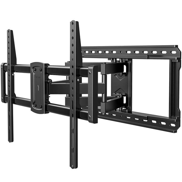 USX MOUNT Full Motion TV Wall Mount for Large TVs 37-90 Inch up to 150 lbs, Pre-Assembled Wall Mount TV Bracket with Swivel and Tilt, Fits 16",18, 24" Wood Studs, Max VESA 600x400mm