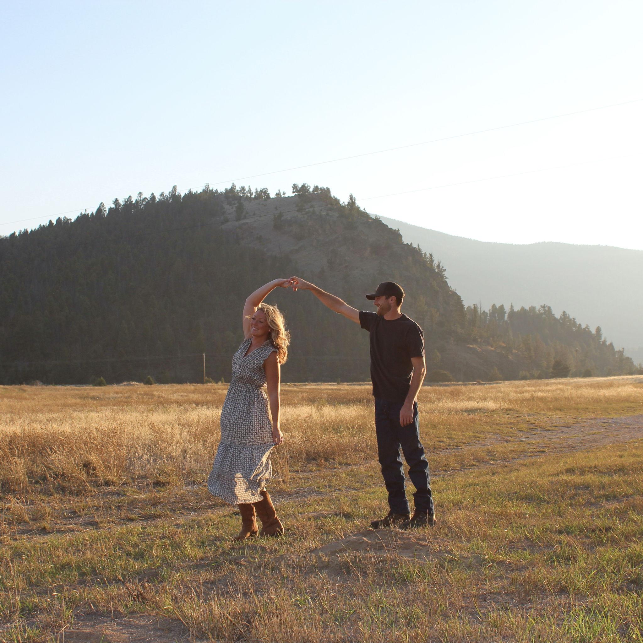 Our engagement photo session in Montana!